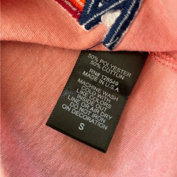 Aviator Nation Women’s Bolt Boyfriend Tee Pink with Hot Pink Bolt Sz S EUC - Picture 10 of 10